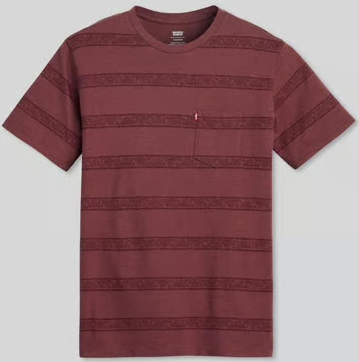 Levi's T-shirt Korte Mouw Levis T-shirt Classic Streep Rood