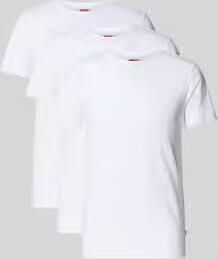 Levi's Regular fit t-shirt van katoenmix in set van 3 model 'MEN SOLID'