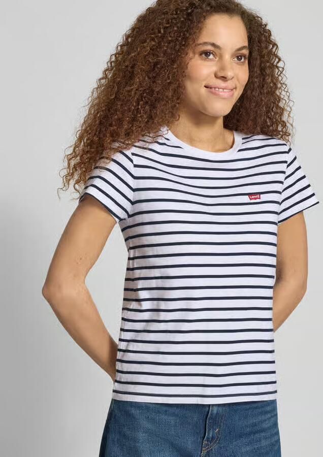 LEVI'S Dames Tops & T-shirts Perfect Tee Emily Wit - Foto 5