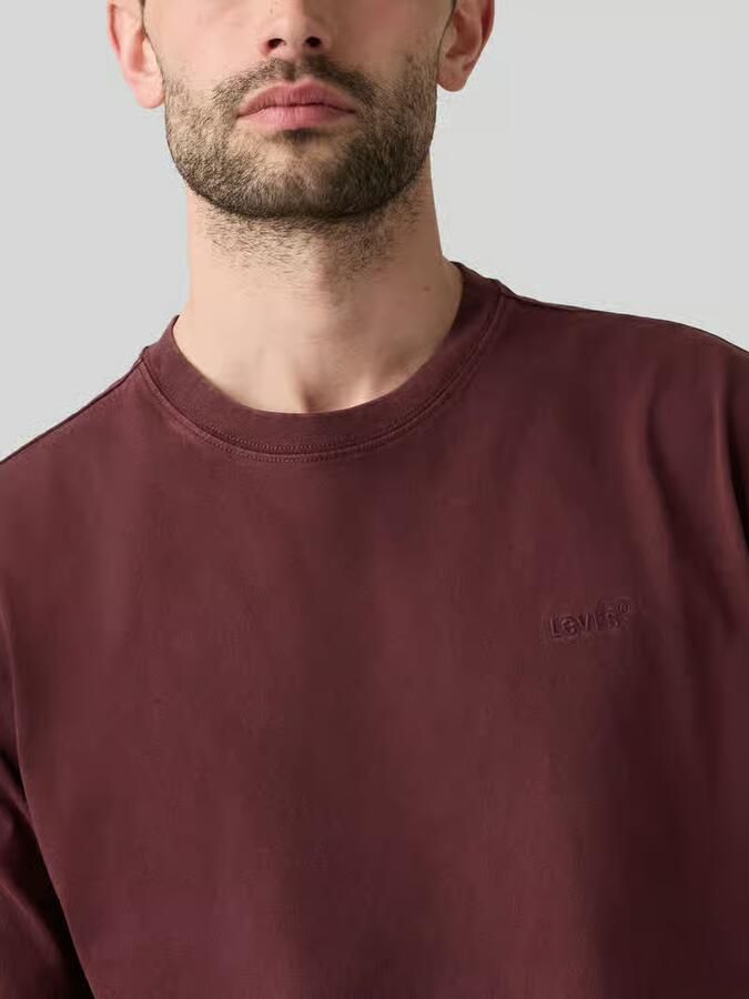 Levi's Regular fit T-shirt van puur katoen met logo-stitching