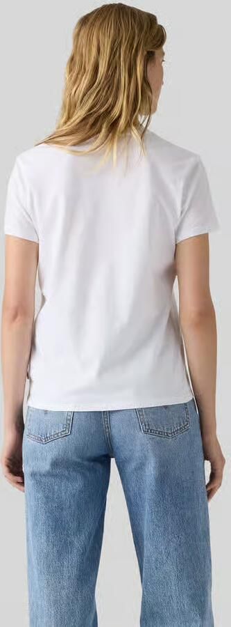 Levi's THE PERFECT TEE rechtvallend T-shirt met stippen wit - Foto 3