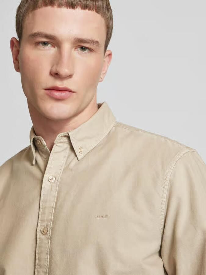 Levi's Overhemd met lange mouwen AUTHENTIC BUTTON DOWN met ton-in-ton logo-borduursel op de borst - Foto 2