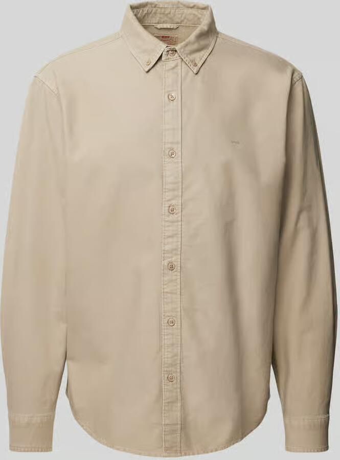 Levi's Overhemd met lange mouwen AUTHENTIC BUTTON DOWN met ton-in-ton logo-borduursel op de borst - Foto 3