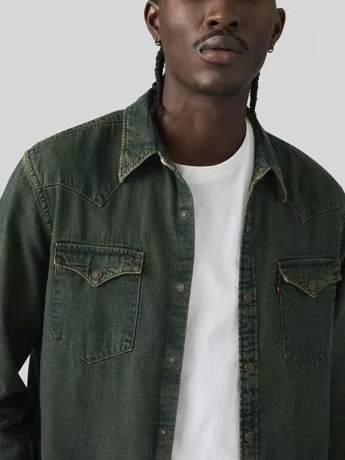 Levi's regular fit vrijetijdsoverhemd van puur katoen