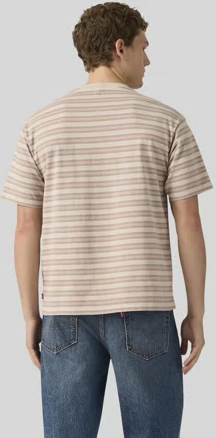 Levi's T-shirt Korte Mouw Levis T-Shirt Streep Vintage Kaki - Foto 8