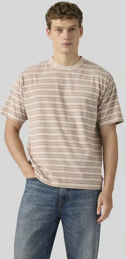 Levi's T-shirt Korte Mouw Levis T-Shirt Streep Vintage Kaki - Foto 9
