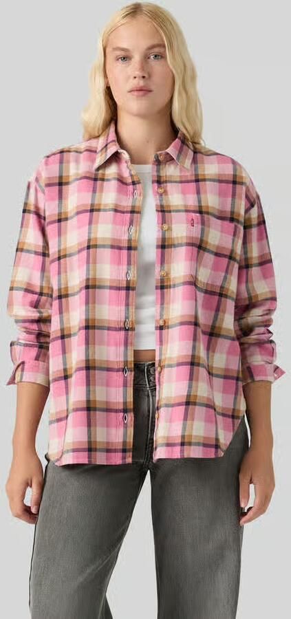 Levi's relaxed fit blouse met lange mouwen van puur katoen - Foto 3