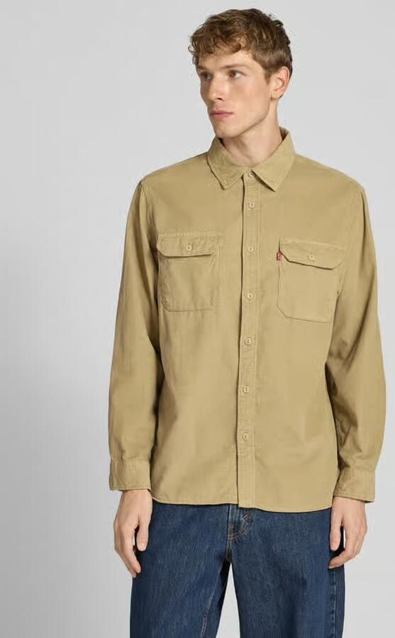 Levi's Relaxed fit corduroy overhemd met borstzakken model 'TRUE CHINO' - Foto 7
