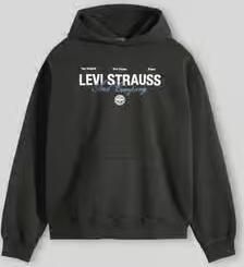 Levi's relaxed fit hoodie van katoenmix