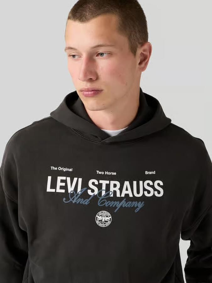 Levi's relaxed fit hoodie van katoenmix