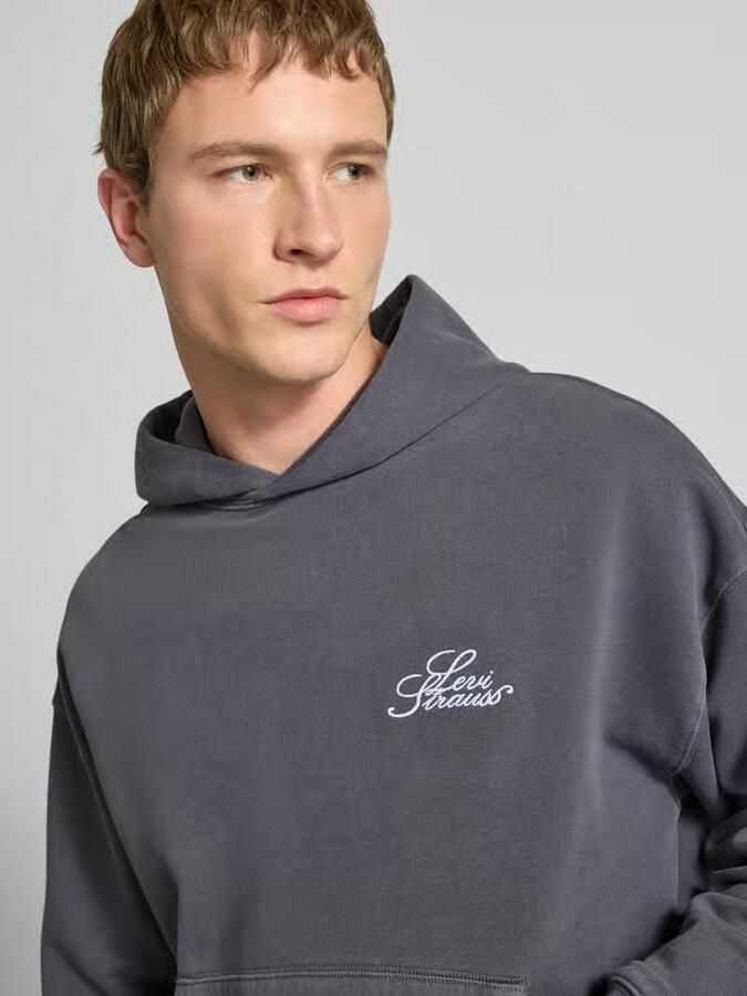 Levi's relaxed fit hoodie van puur katoen model 'TWO HORSE'