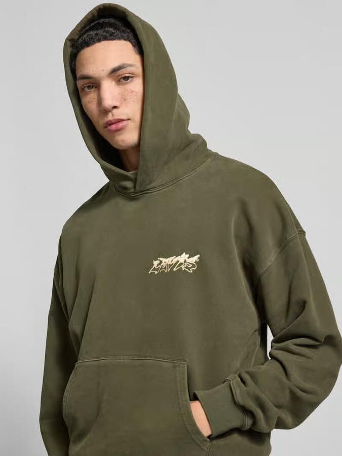 Levi's relaxed fit hoodie van puur katoen model 'TWO HORSE'