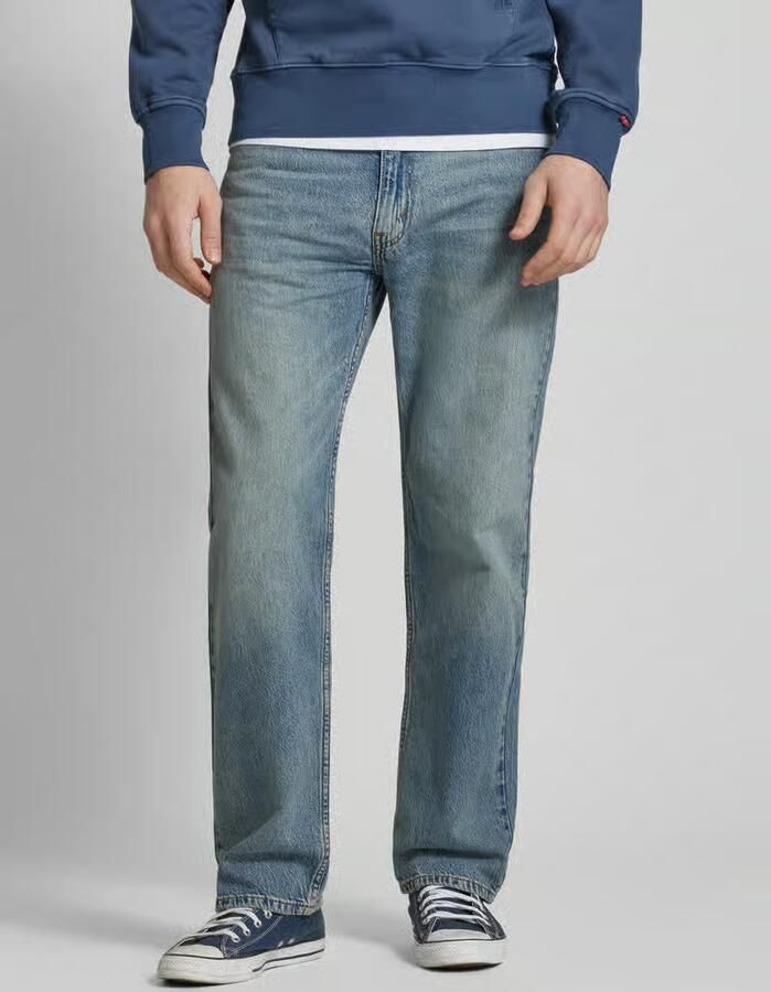 Levis LEVI'S 555 Relaxed Straight Leg Jeans Blauw- Heren Blauw - Foto 4