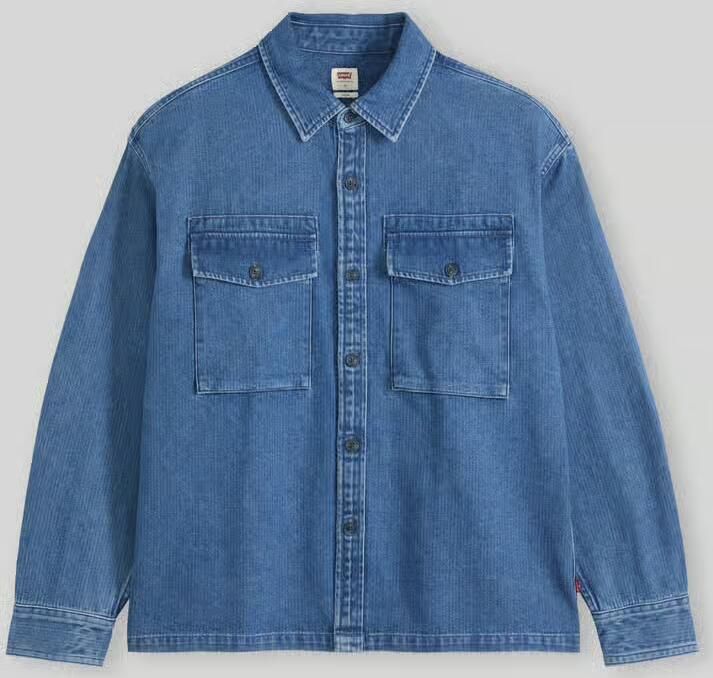 Levi's relaxed fit jeanshemd van puur katoen - Foto 2