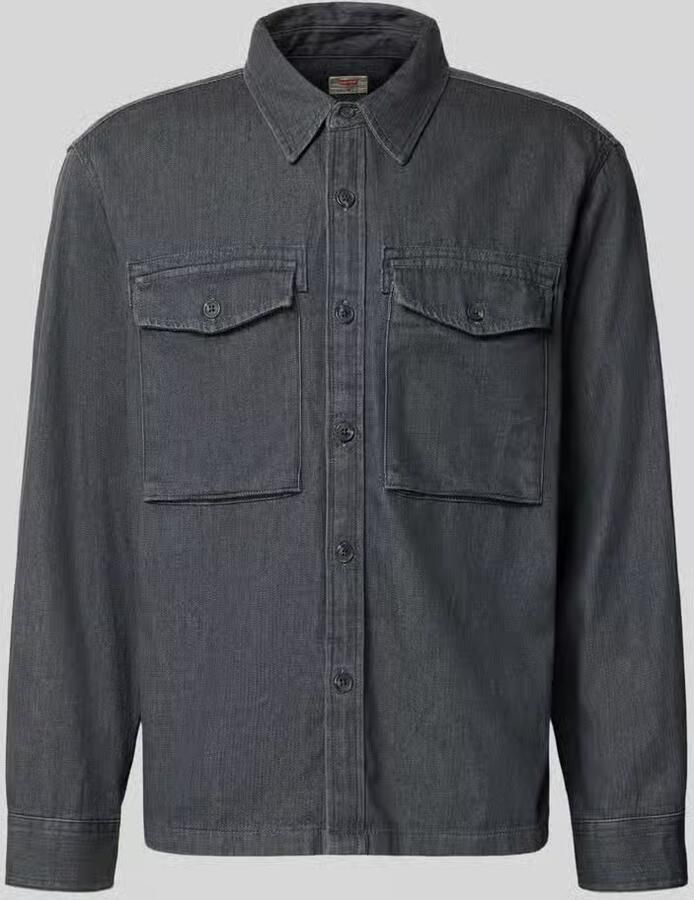 Levi's relaxed fit jeanshemd van puur katoen