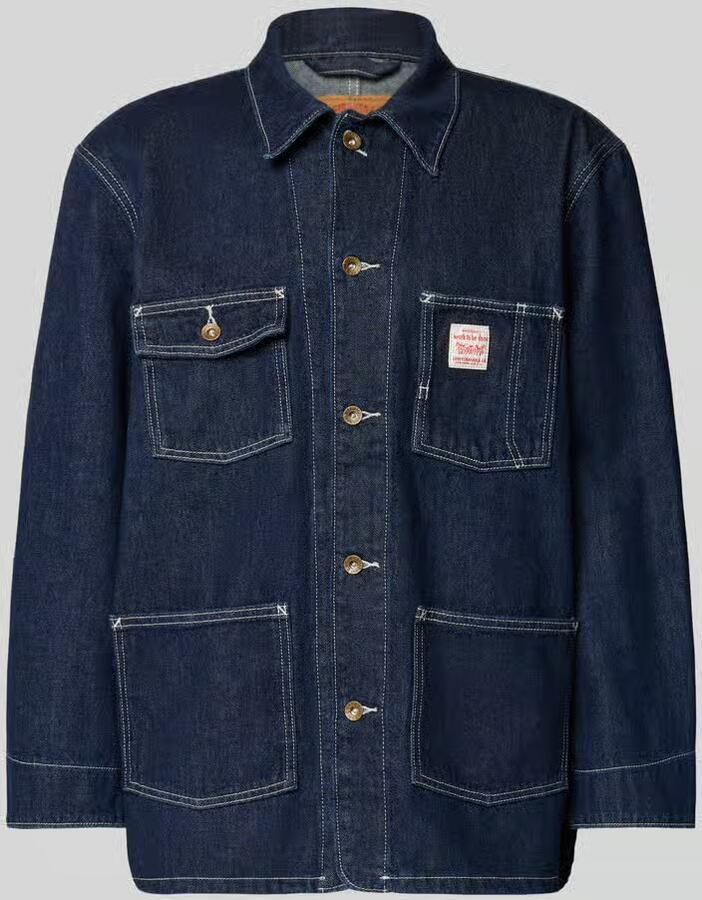 Levi's Relaxed fit jeansjack met logopatch model 'Berkley'