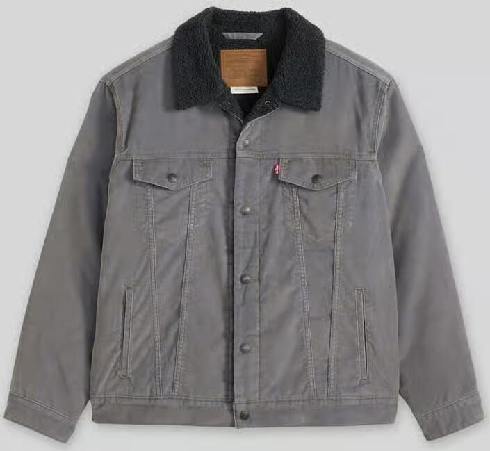 Levi's relaxed fit jeansjack van katoenmix met teddy kraag