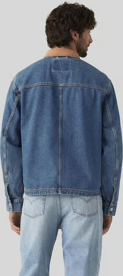 Levi's relaxed fit jeansjack van pure katoen met corduroy kraag - Foto 3