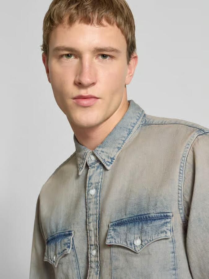 Levi's Relaxed fit jeansoverhemd met borstzakken model 'WESTERN' - Foto 2