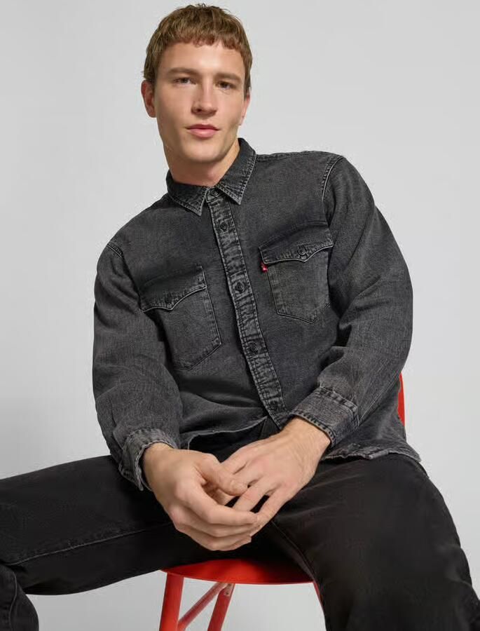 Levi's Relaxed fit jeansoverhemd met borstzakken model 'WESTERN' - Foto 3
