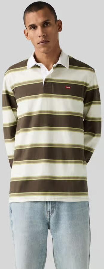 Levi's relaxed fit poloshirt van puur katoen model 'RUGBY BRANCO' - Foto 3