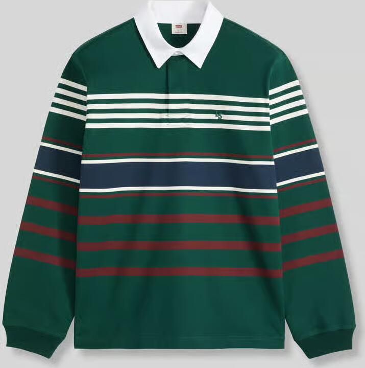 Levi's relaxed fit poloshirt van puur katoen model 'STRIPPED RUGBY'