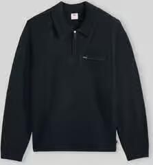 Levi's relaxed fit schipperstrui met wol model 'Boulder Quarter-zip' - Foto 4