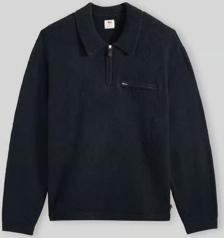 Levi's relaxed fit schipperstrui met wol model 'Boulder Quarter-zip' - Foto 5