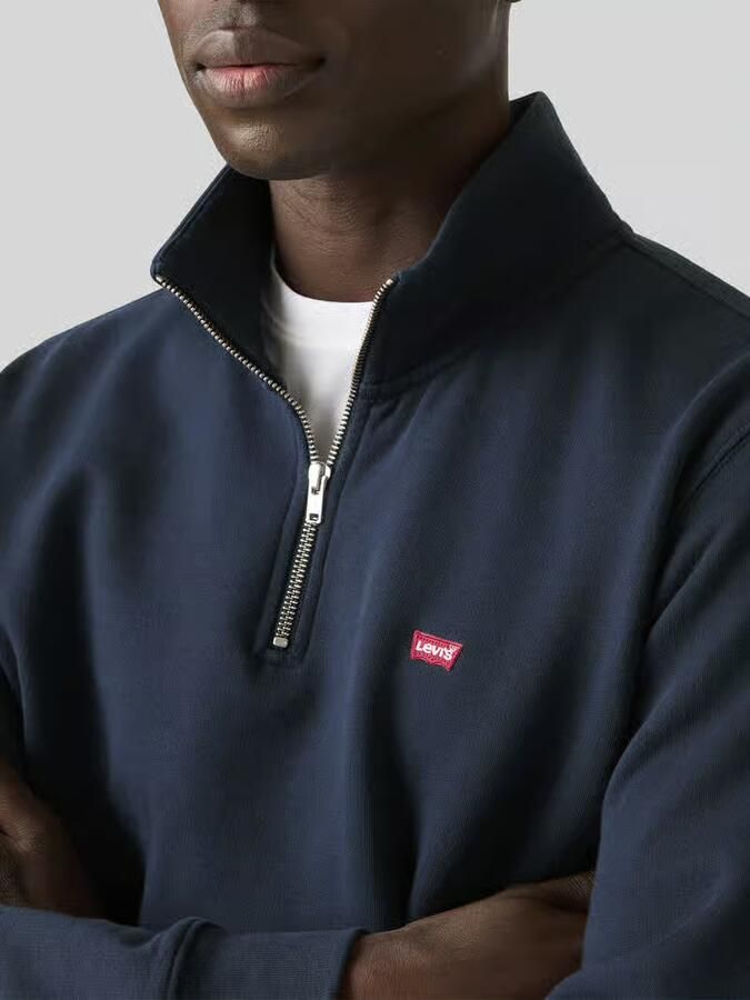 Levi's Sweatshirt ORIGINAL HM 1 4 ZIP met troyer-kraag en logo-borduring - Foto 7