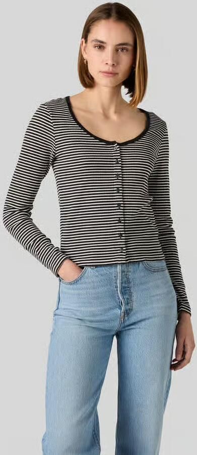 Levi's relaxed fit shirt met lange mouwen van katoenmix - Foto 2