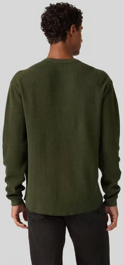 Levi's relaxed fit shirt met lange mouwen van pure katoen model 'THERMAL TEE GARMEN' - Foto 3