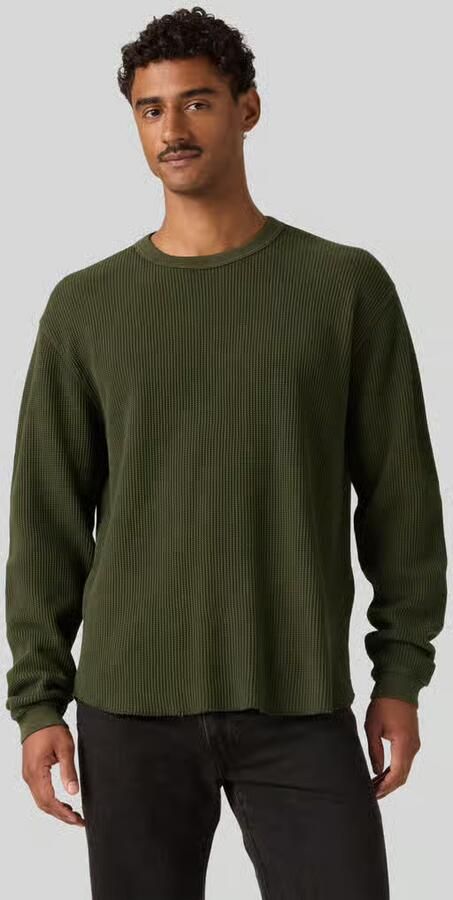 Levi's relaxed fit shirt met lange mouwen van pure katoen model 'THERMAL TEE GARMEN' - Foto 2