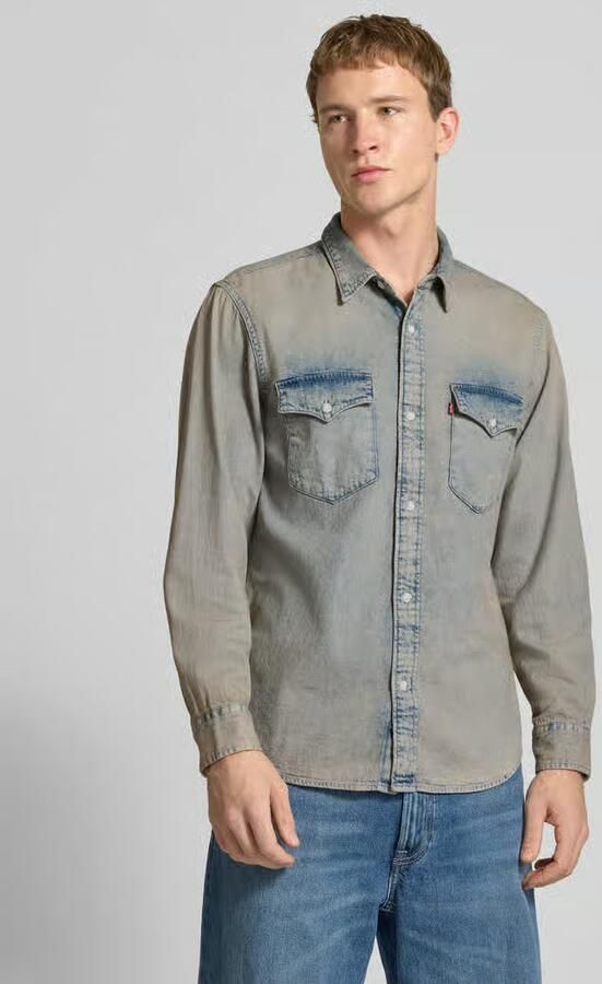 Levi's Relaxed fit spijkeroverhemd met borstzakken model 'WESTERN' - Foto 3