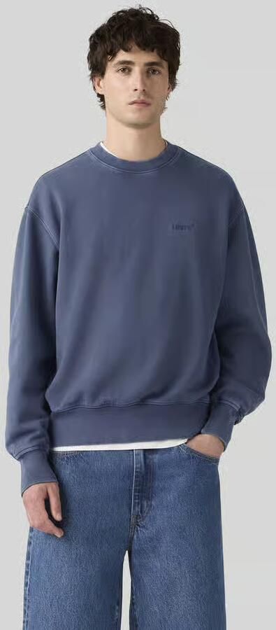 Levi's Sweater Levis A9244 0002 AUTHENTIC CREW-SARGASSO SEA - Foto 16