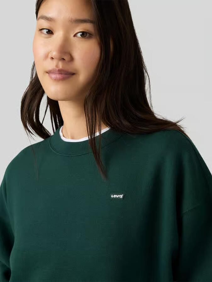 Levi's relaxed fit sweatshirt van katoenmix met gestikt logo