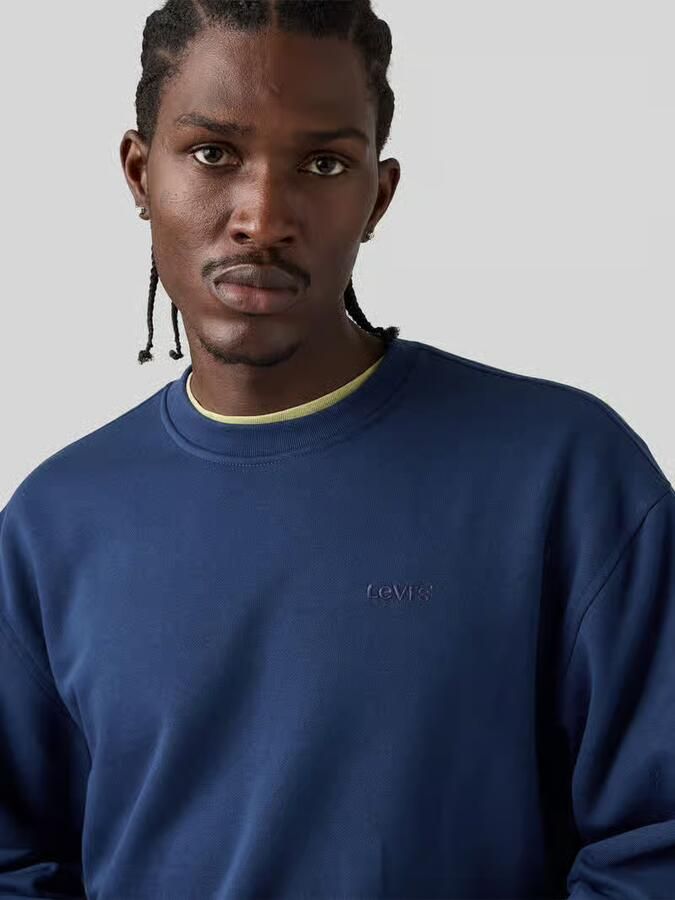 Levi's relaxed fit sweatshirt van katoenmix model 'NAVAL'