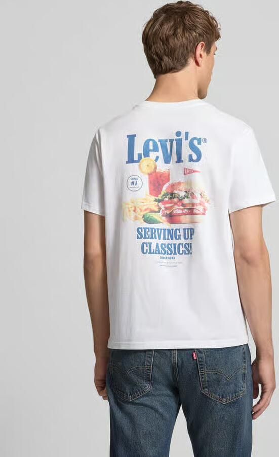 Levi's T-shirt Korte Mouw Levis Levi Tee Relaxed Fit Wit - Foto 6