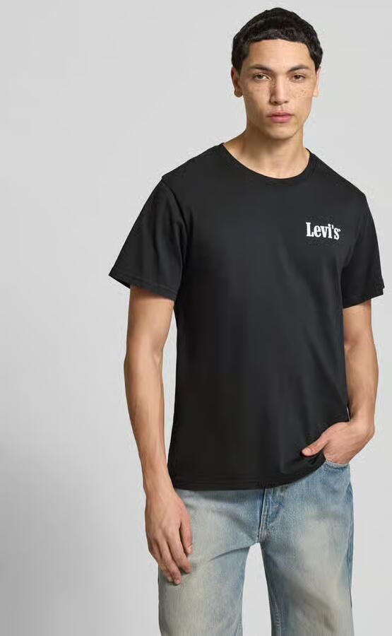 Levis LEVI'S Hotdog T-Shirt Zwart- Heren Zwart - Foto 4