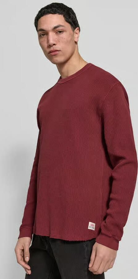 Levi's relaxed fit thermo-shirt van puur katoen