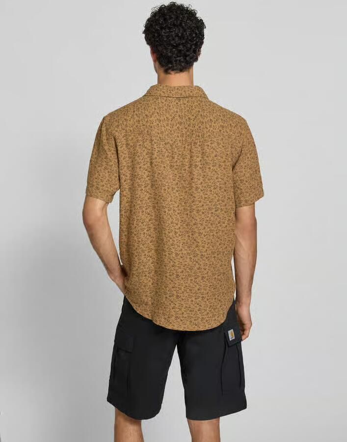 Levi's relaxed fit vrijetijdsoverhemd van mix van linnen en viscose model 'WESTERN'