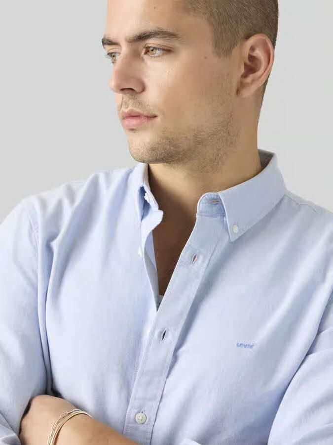 Levi's Overhemd met lange mouwen AUTHENTIC BUTTON DOWN met ton-in-ton logo-borduursel op de borst - Foto 3