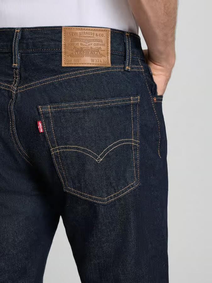 Levi's Relaxed straight fit jeans met steekzakken model '555' - Foto 2