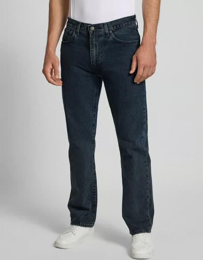 Levi's Relaxed straight fit jeans met steekzakken model '555 ' - Foto 5