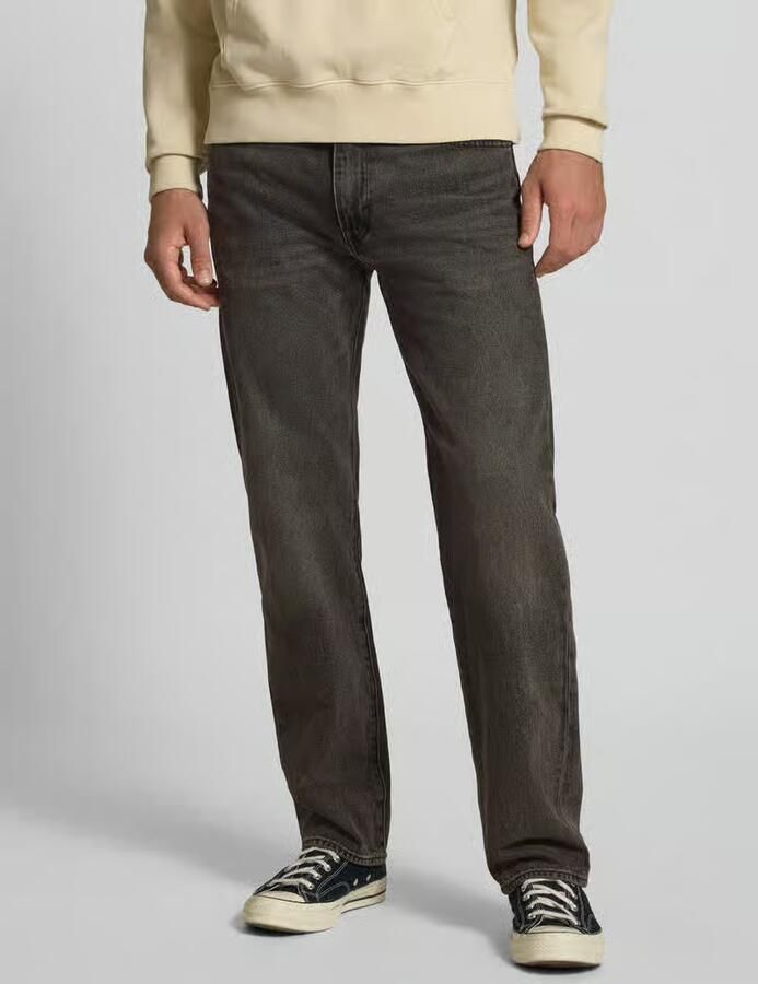 Levi's Relaxed straight fit jeans met steekzakken model '555 ' - Foto 2