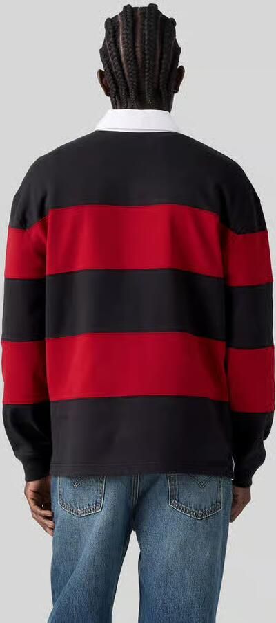 Levi's Rugbyshirt met contrasterende polokraag - Foto 2