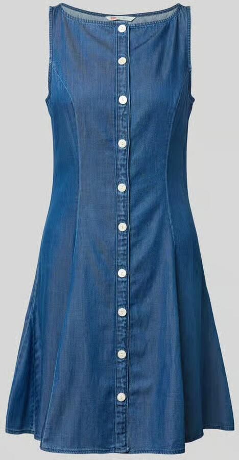 Levi's Slim fit jeansjurk van mix van katoen en lyocell - Foto 3