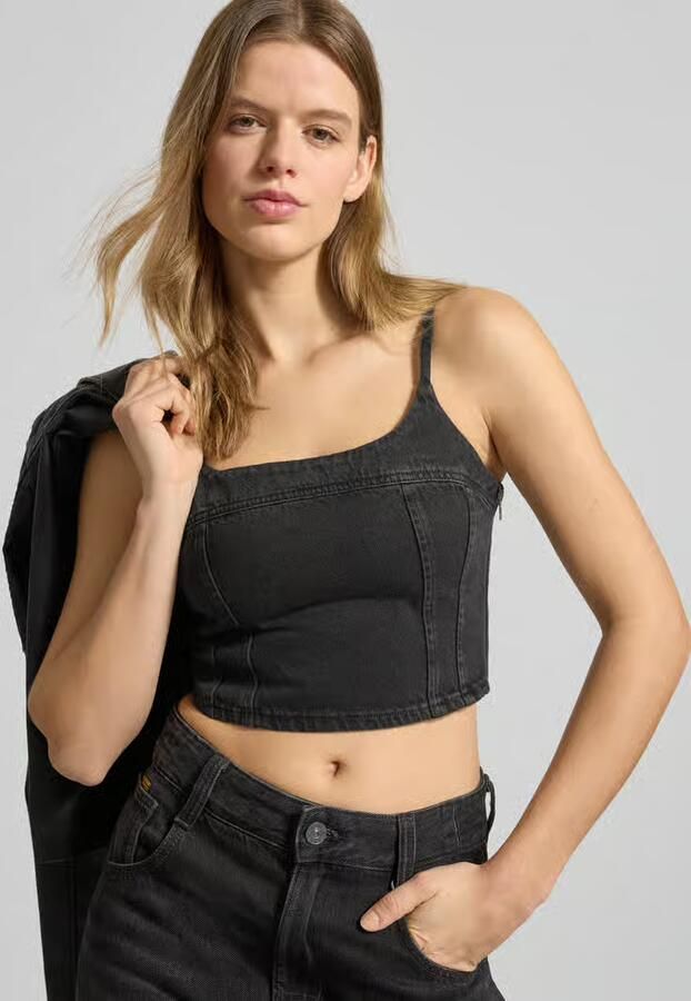 Levi's slim fit kort top van puur katoen model 'JADINE' - Foto 3