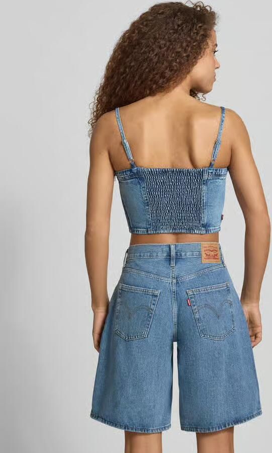 Levi's slim fit kort top van puur katoen model 'JADINE' - Foto 4