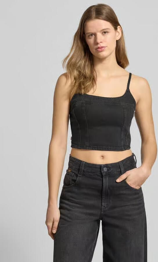 Levi's slim fit kort top van puur katoen model 'JADINE' - Foto 4