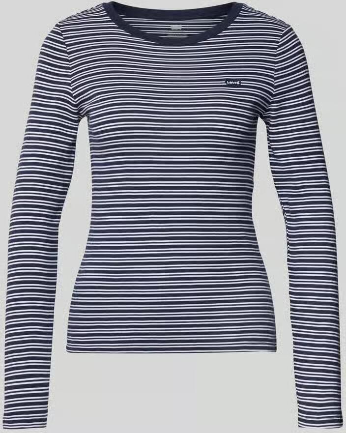 Levi's Slim fit shirt met lange mouwen en logostitching model 'Essential'